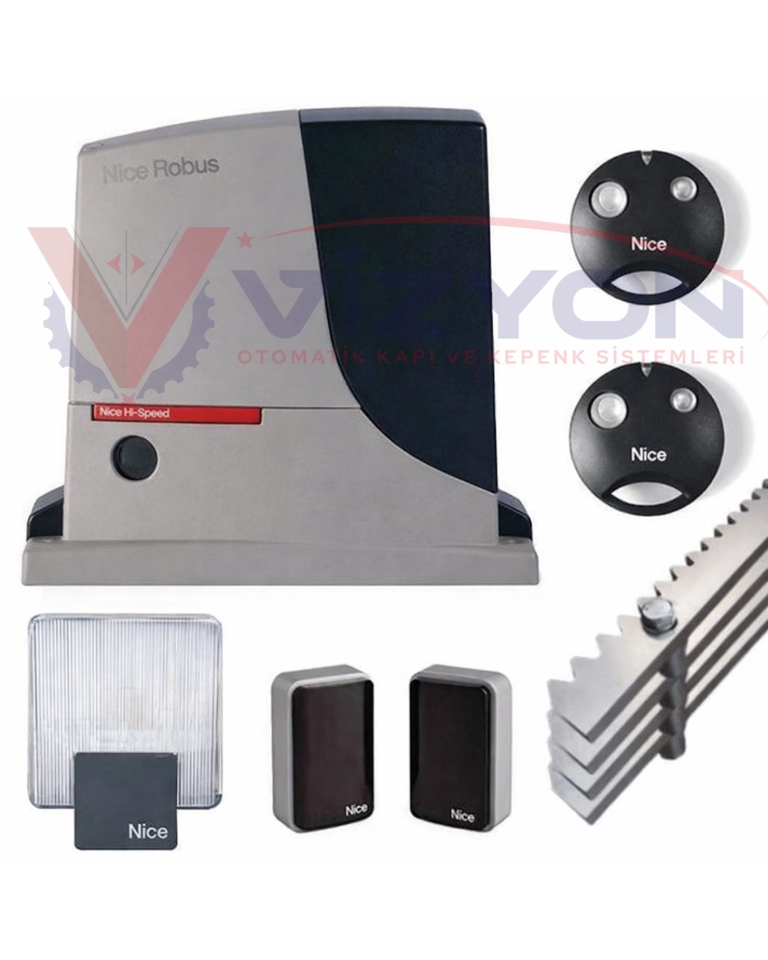 NİCERB500HSR10KITNİCE Robus 500 Hs Hızlı Yana Kayar Kapı Motoru ( Kit Motor )